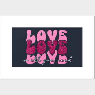 Glitter love Posters and Art